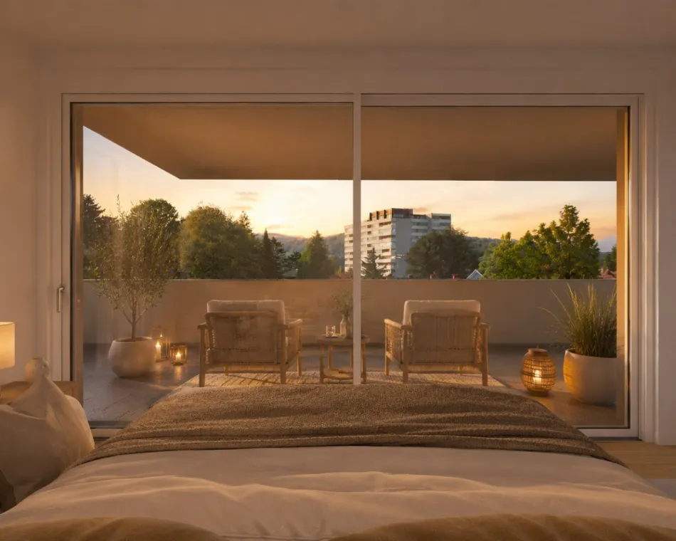 Finanzierung ab € 1.490 pro Monat - 1A-Lage von Lustenau - Ruhige und Zentrale Terrassenwohnung - Top 10 - Bild