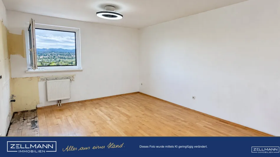 Hoch hinaus, frei gestalten! 3 Zimmer mit großer Loggia und herrlicher Aussicht im 9. Liftstock | ZELLMANN IMMOBILIEN - Bild