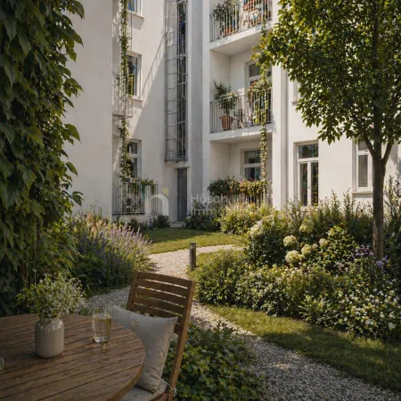 Grüner Rückzugsort im Hof – Projektvisualisierung