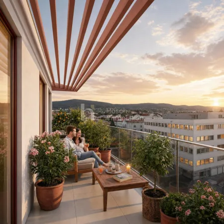 Terrassenmoment über Wien – Projektvisualisierung