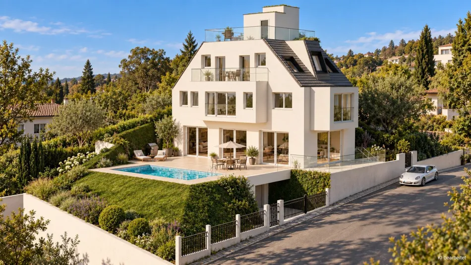 UNIQUE RESIDENCE - Exklusive Villa mit Pool und traumhaften Fernblick - Titelbild