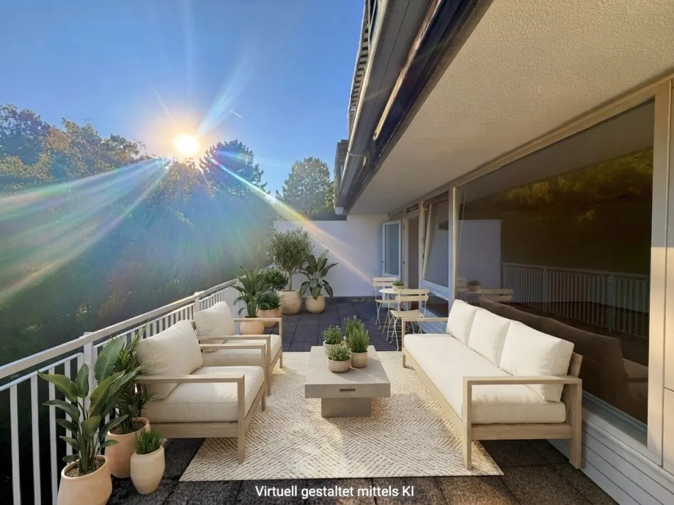Terrassenwohnung am Pötzleinsdorfer Schloßpark! Großzügiger Wohnbereich, 3 Schlafzimmer, 2 Bäder - Bild