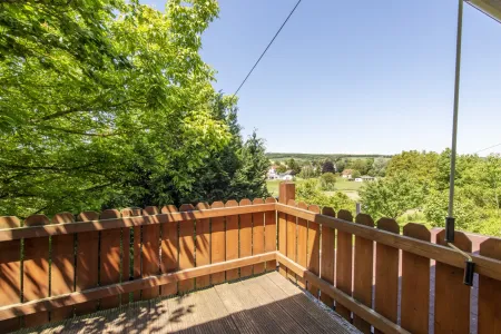 Blick vom Balkon