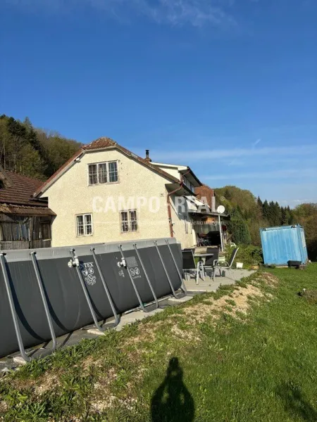 PROVISIONSFREI: BAUERNHAUS schöne Einzellage am Berg mit ca.10 ha Grund - Titelbild