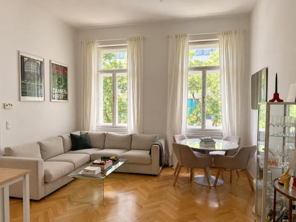 Temporäre Untermiete: möblierte 2-Zimmer Altbauwohnung in zentraler Lage 6 Monate zu mieten - provisionsfrei! - Titelbild