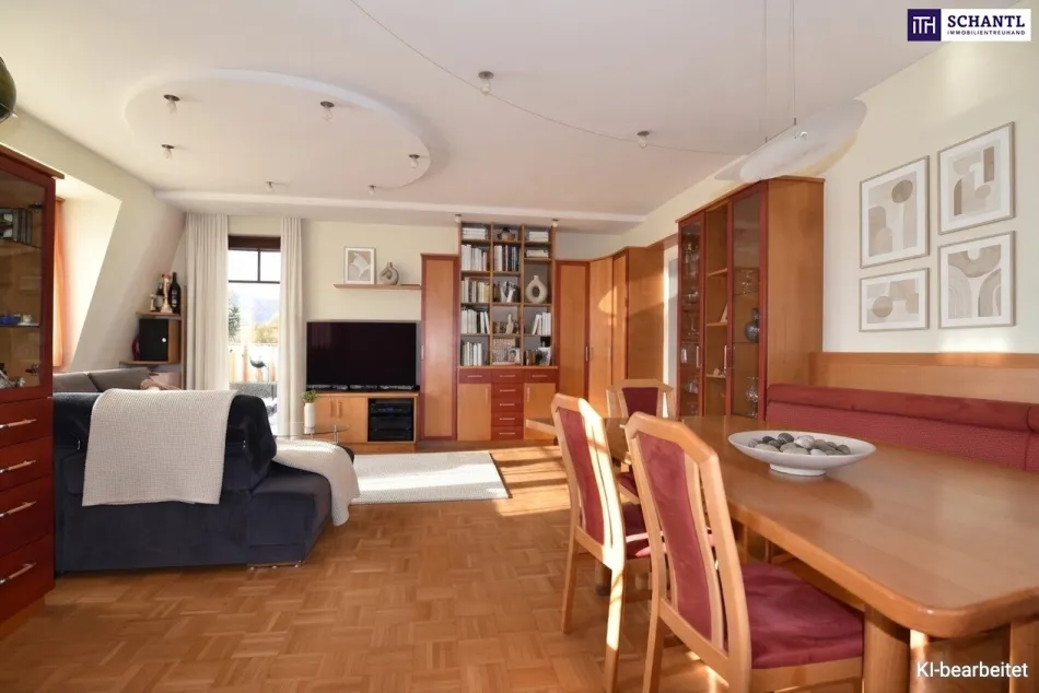 Helle 4-Zimmer-Dachgeschoßwohnung mit zwei Terrassen und Plabutsch-Blick – Graz-Andritz! Inkl. Tiefgaragenplatz - Titelbild