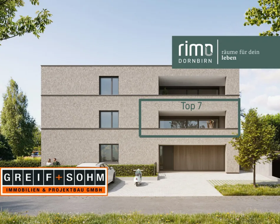 Top 7 | Komfortabel wohnen mit großer Terrasse und Morgensonne | 3 Zimmer-Terrassenwohnung - Titelbild