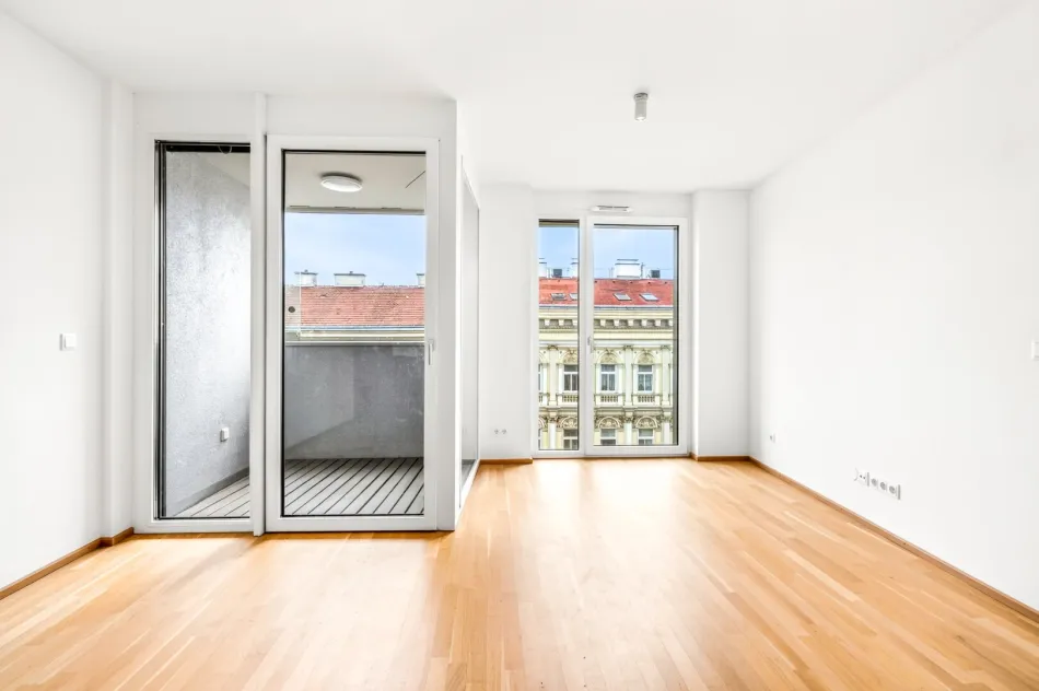 Selten in Wien: Helle 2-Zimmer-Neubauwohnung mit Loggia & erlaubter Kurzzeitvermietung - Titelbild