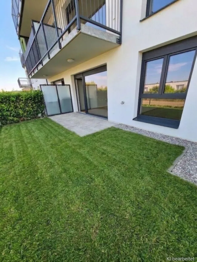 Jetzt den Traum vom Eigenheim erfüllen - Neubau: Ca. 54 m² Wohnung mit ca. 28 m² Eigengarten - Titelbild