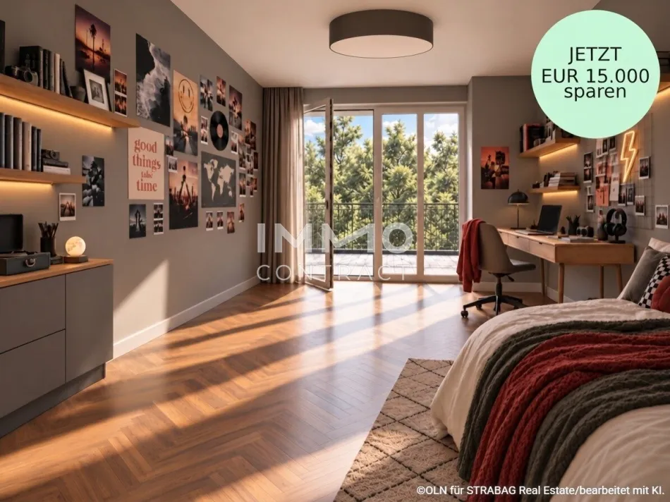 PROVISIONSFREI & neu: Traum-Dreizimmer Apartment mit großzügigem Balkon - Titelbild