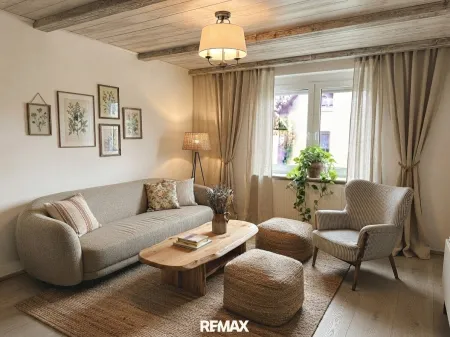 Wohnzimmer, Möblierungsvorschlag KI-begleitet