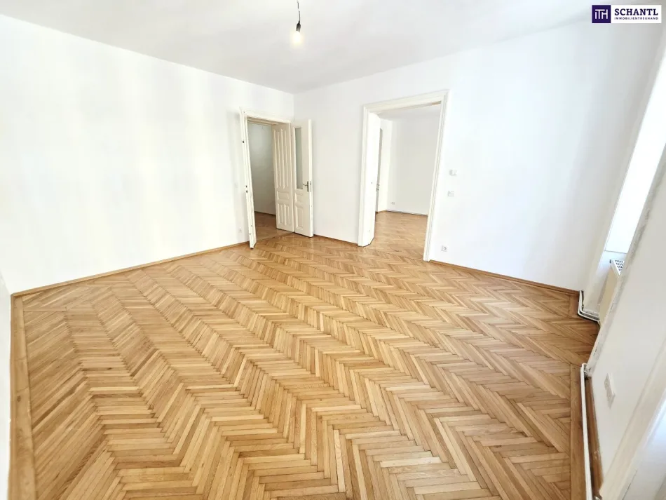 ALTBAU. FLÜGELTÜREN. LIEBLINGSLAGE! Großzügiges Wohnen im 9. Bezirk! Traumhaft schönes Altbauhaus + Ruhige Seitengasse + Altbaucharme! - Titelbild