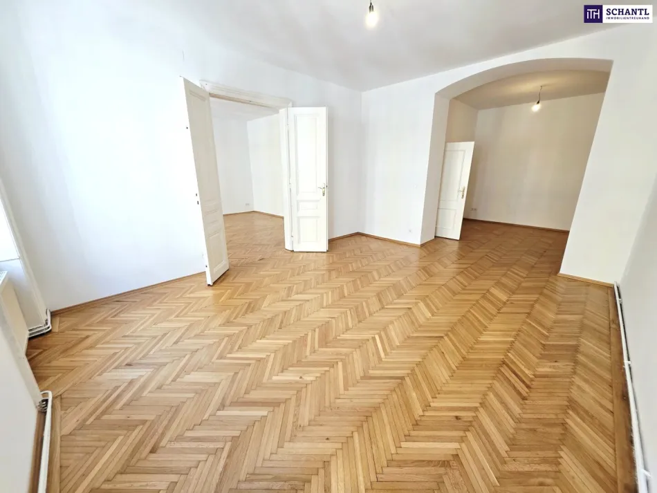 ALTBAU. FLÜGELTÜREN. LIEBLINGSLAGE! Großzügiges Wohnen im 9. Bezirk! Traumhaft schönes Altbauhaus + Ruhige Seitengasse + Altbaucharme! - Bild