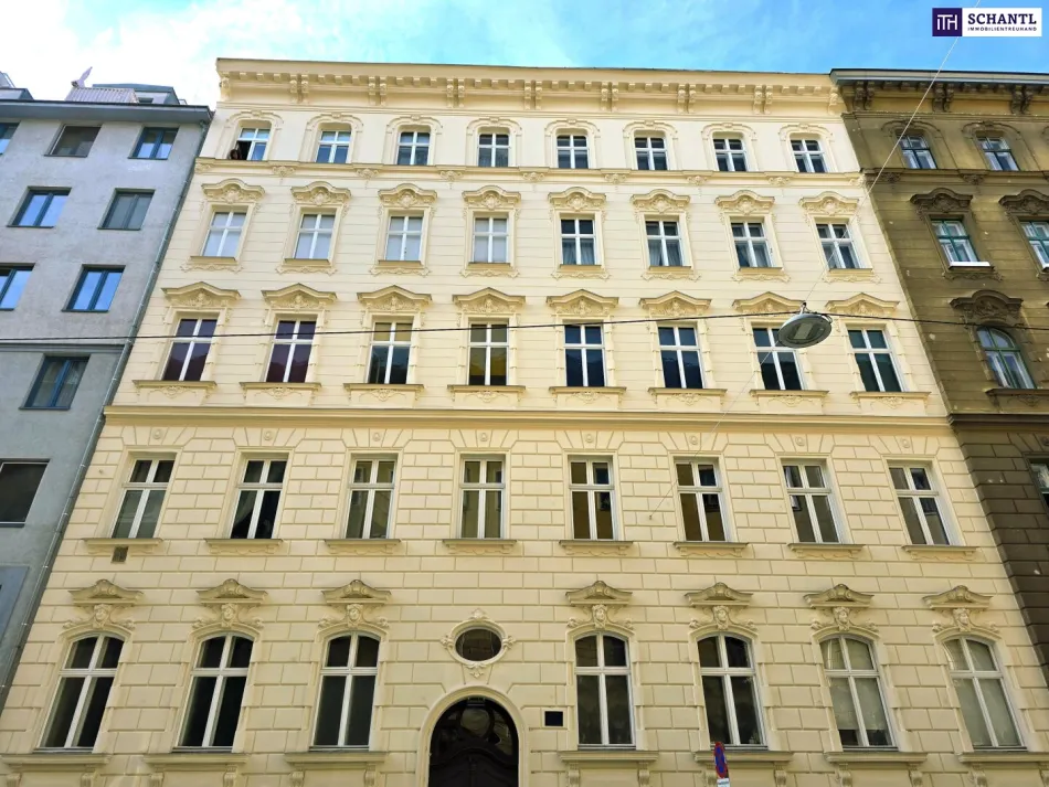 ALTBAU. FLÜGELTÜREN. LIEBLINGSLAGE! Großzügiges Wohnen im 9. Bezirk! Traumhaft schönes Altbauhaus + Ruhige Seitengasse + Altbaucharme! - Bild