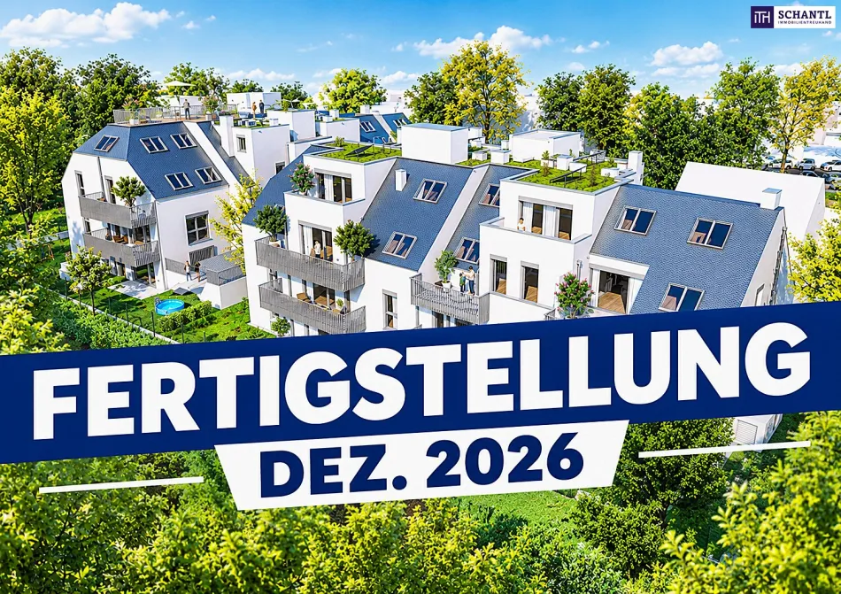 SCHWARZLAKENAU | Direkt am grünen Park | Neubauwohnungen mit Wärmepumpe & PV-Anlage | ÜBERGABE steht kurz bevor! (Marchfeldkanal, Neue Donau) - Titelbild