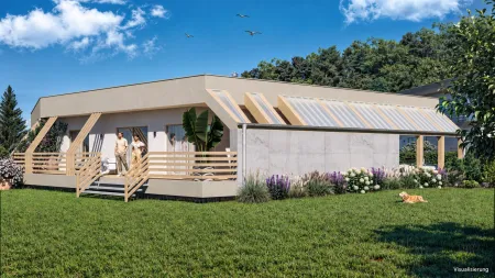 Terrassenansicht Visualisierung