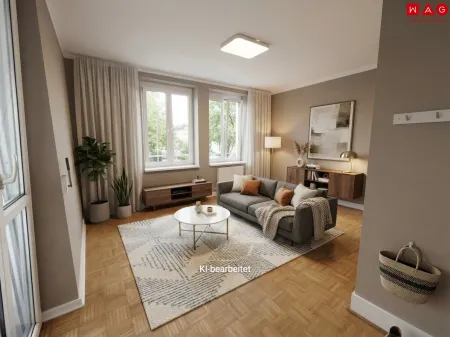 Wohnzimmer KI generiert