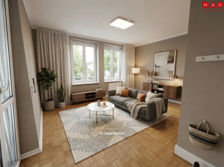 Wohnzimmer KI generiert