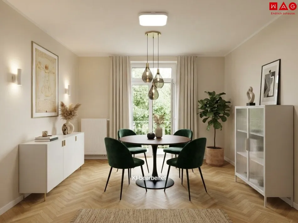 Wohnzimmer KI generiert