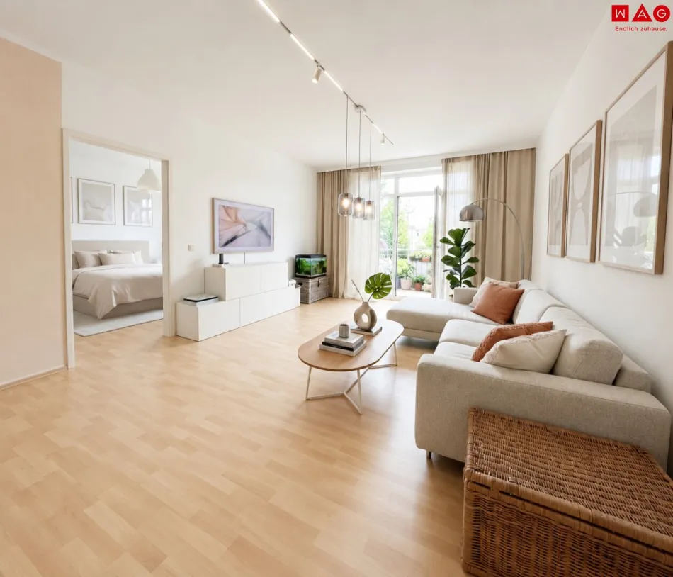 Wohnzimmer KI generiert