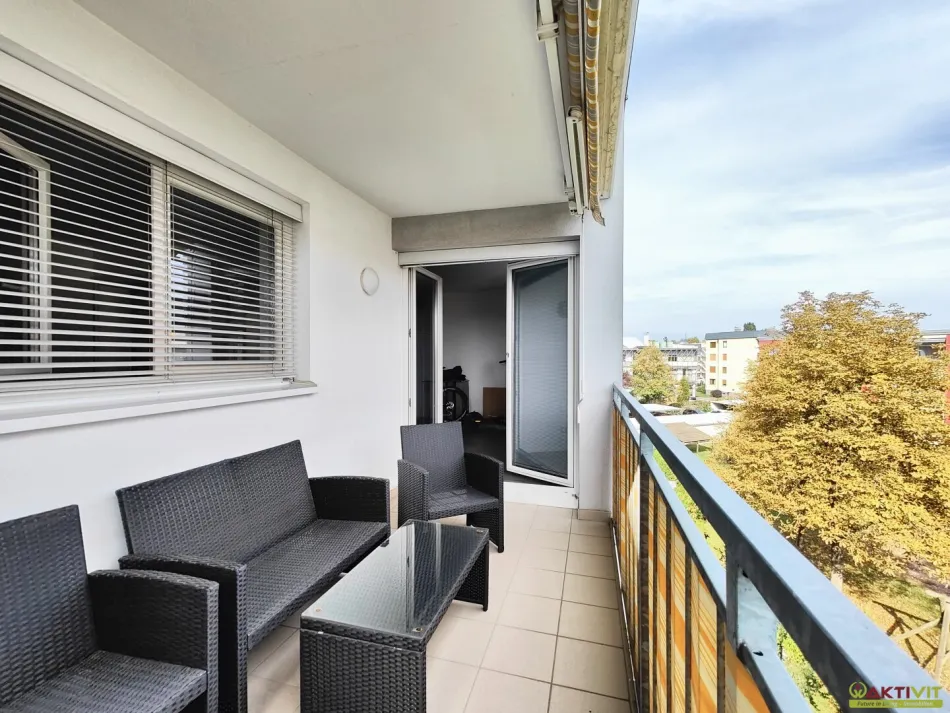 2-Zimmer-Wohnung mit Südbalkon, Lift und eigenem Carport an der südlichen Stadtgrenze von Graz - Titelbild