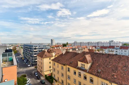 Ausblick Rooftop Pool