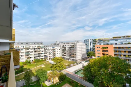 Aussicht vom Balkon