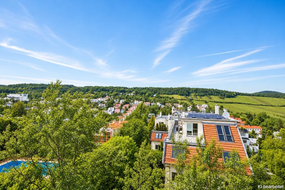 Exklusive Villa mit Pool in Döbling – Wohnen mit Panoramablick - Bild