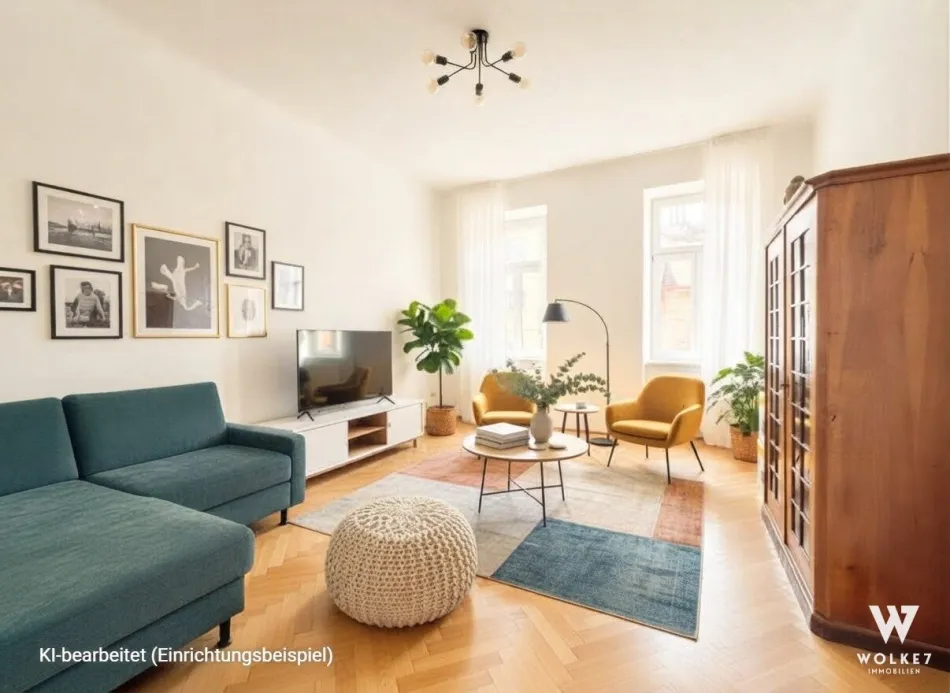 Hochwertig sanierte 2-Zimmer-Altbauwohnung | Zentral & mit Lift - Titelbild