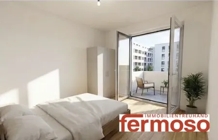 Terrassenwohnung mit Fernwärme und Fußbodenheizung in 1200 Wien – 2 Zimmer, 58 m² - Bild