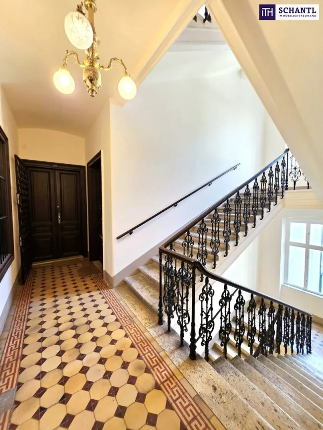 Altbaucharme im Servitenviertel! Kompakt Wohnen im 9. Bezirk! Traumhaft schönes Altbauhaus + Ruhige Seitengasse + Grünblick + Beste Infrastruktur und Anbindung! - Bild