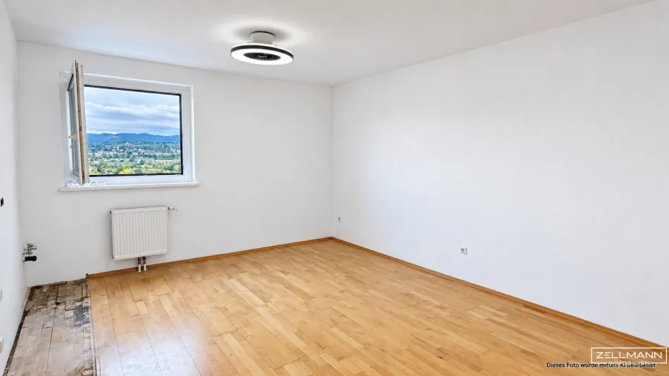 Ihr Logenplatz über der Südstadt – 3 Zimmer, große Loggia und herrlicher Weitblick im 9. Liftstock! | ZELLMANN IMMOBILIEN - Bild