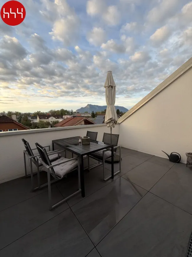 Wohnen über den Dächern von Liefering – stilvolle 2-Zimmer-Wohnung mit traumhafter Dachterrasse! - Bild