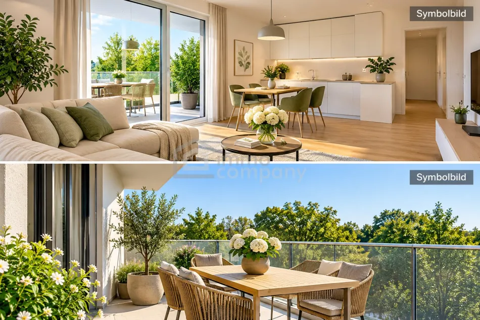 NEUBAU-HIGHLIGHT IN 1210 WIEN – 3 ZIMMER MIT GROSSZÜGIGEM SÜDOST-BALKON NAHE MARCHFELDKANAL! - Bild