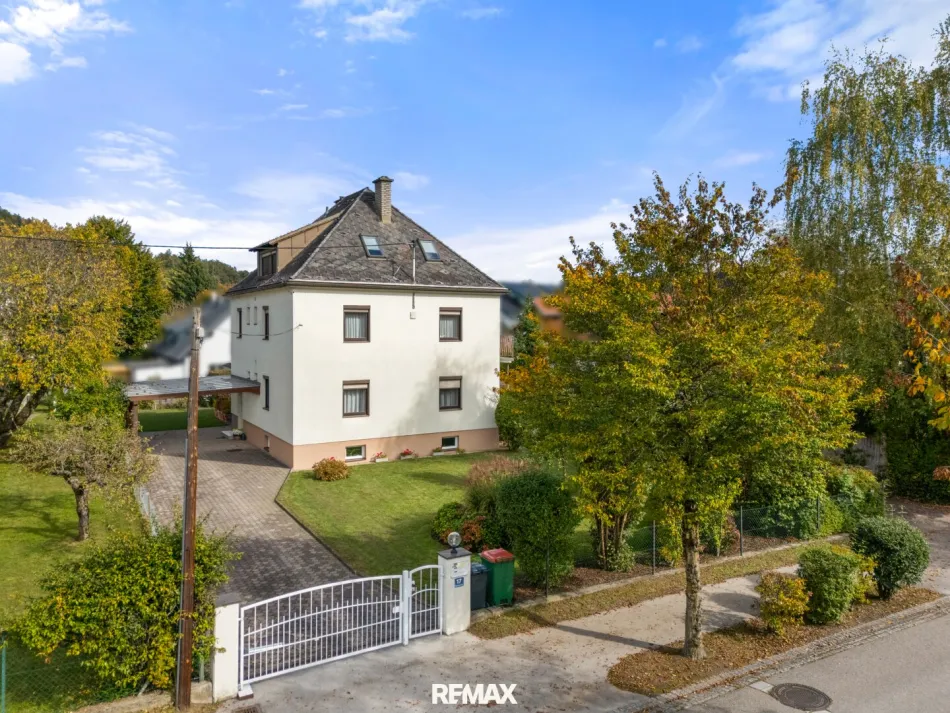 Außenansicht samt Bürozubau