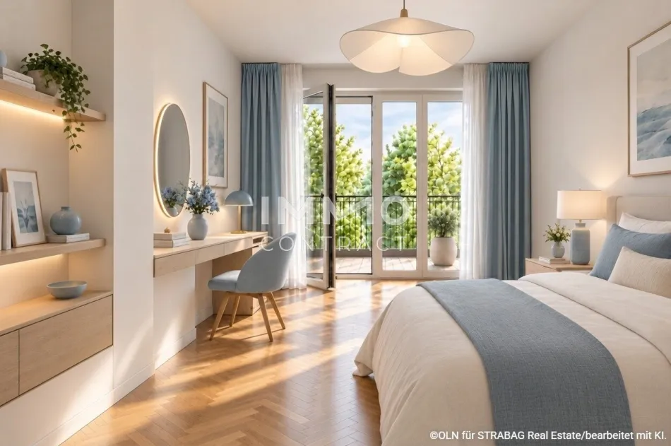 RARITÄT: Zweizimmer-Gartenwohnung mit Top-Grundriss & Ausstattung (provisionsfrei), zahlreiche Annehmlichkeiten im Haus - Bild