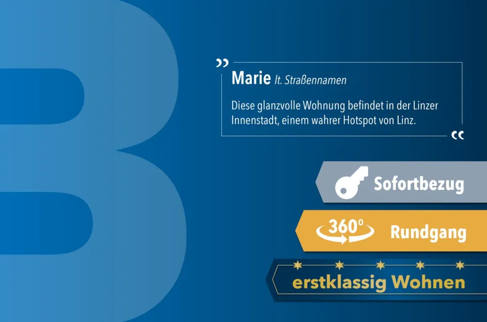 Marie | Maisonette mit 28 m² Terrasse + Tiefgaragenplatz | Nähe Landstraße - Bild