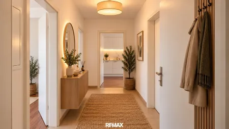 Wohnung 3 Dachgeschoss Vorraum KI Optimiert