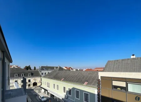 Aussicht über die Dächer vom Balkon