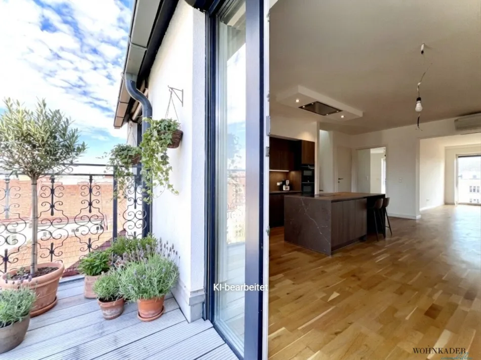 Exklusive 150-m²-Dachgeschosswohnung auf zwei Ebenen mit Terrassen und spektakulärem Stadtblick – Wien-Währing, 18. Bezirk - Bild