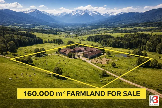 K3 - Nähe Bad Füssing - alter 4 - Seitenhof - ca. 160.000m² ebene landwirtschaftliche Fläche - perfekt für PFERDEZUCHT - HALTUNG!!!! PANORAMALAGE - arrondiert! - Titelbild