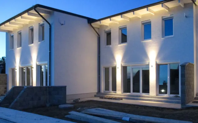 Blick zum Haus