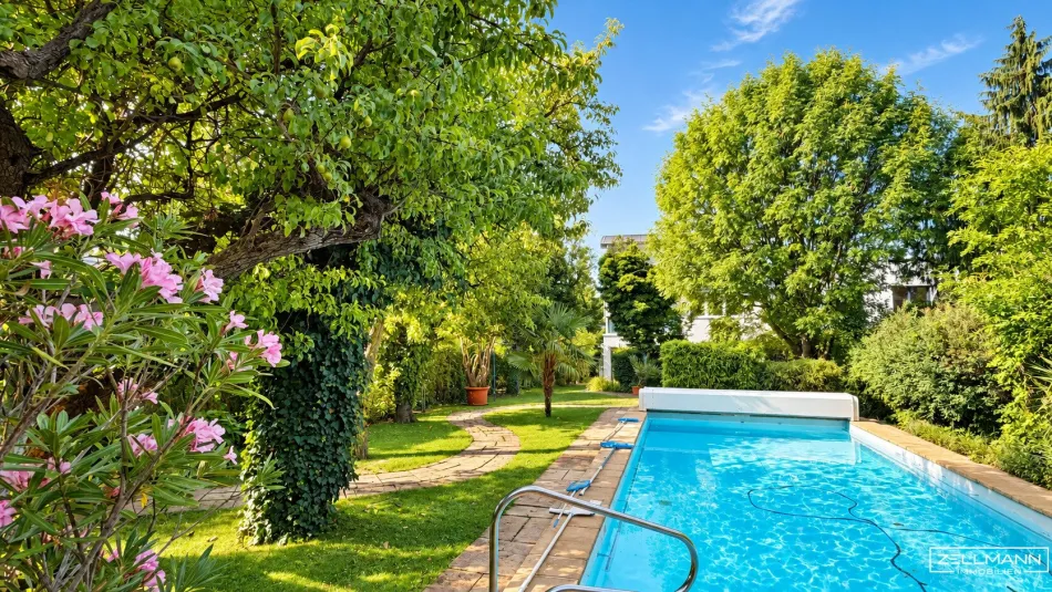 Hier hat Familienglück Platz! 3 durchdachte Wohnebenen, Traumgarten, Pool & Poolhaus | ZELLMANN IMMOBILIEN - Titelbild