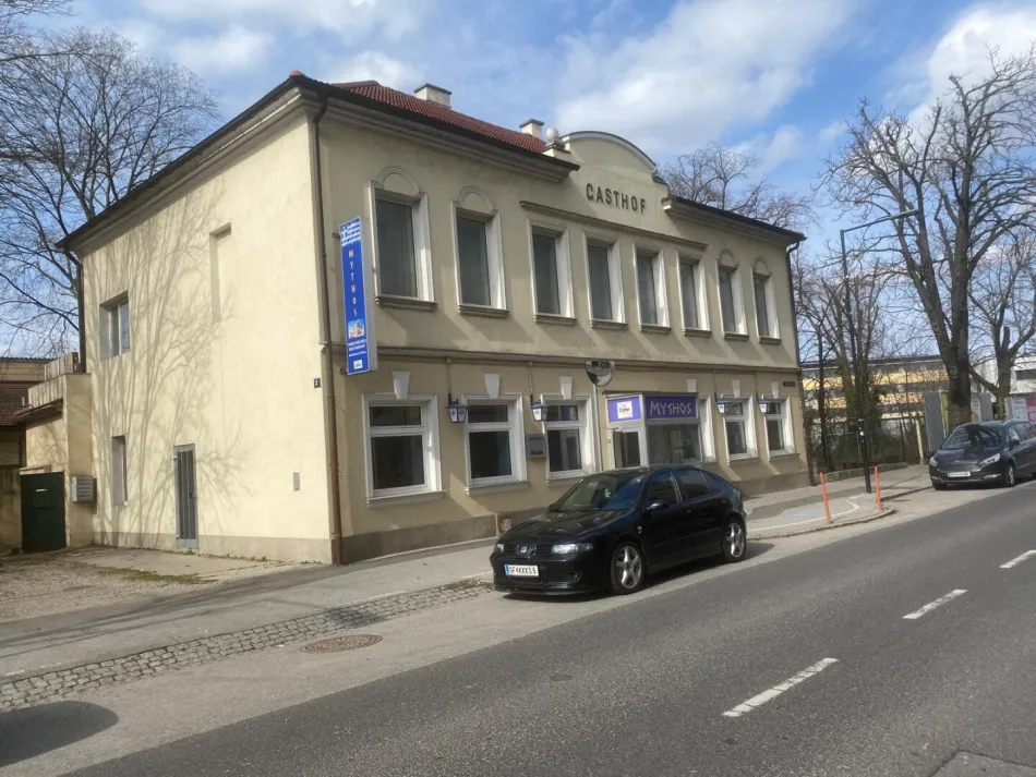 GASTRONOMIEFLÄCHE MIT SCHÖNEM GARTEN IN GÄNSERNDORF NÄHE BAHNHOF GASTROTEL IMMOBILIEN - Titelbild