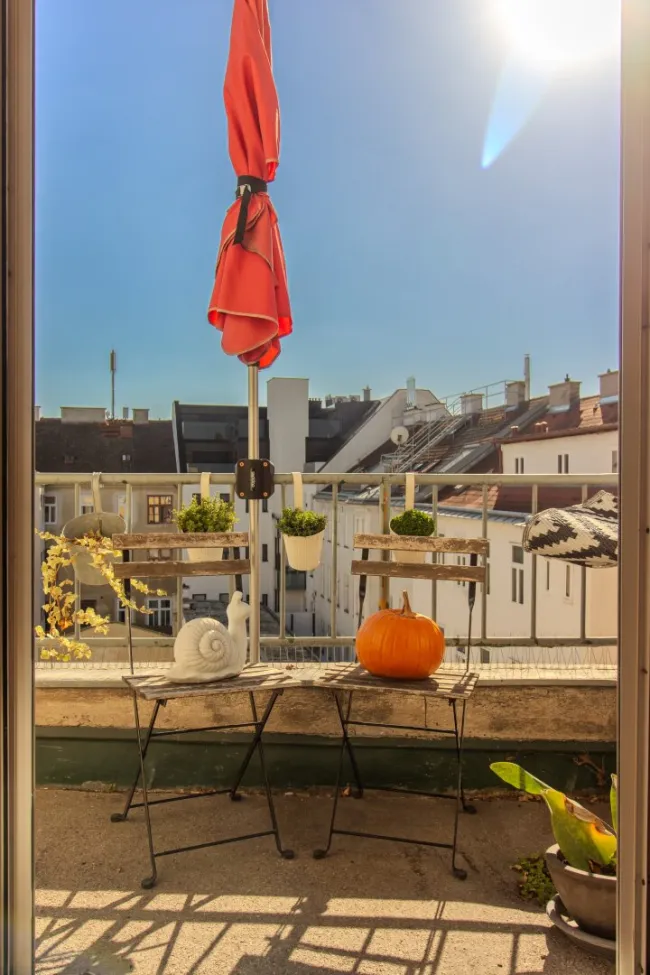 Grünblick und zwei Terrassen | Dachgeschoss bei Meidlinger Markt - Titelbild