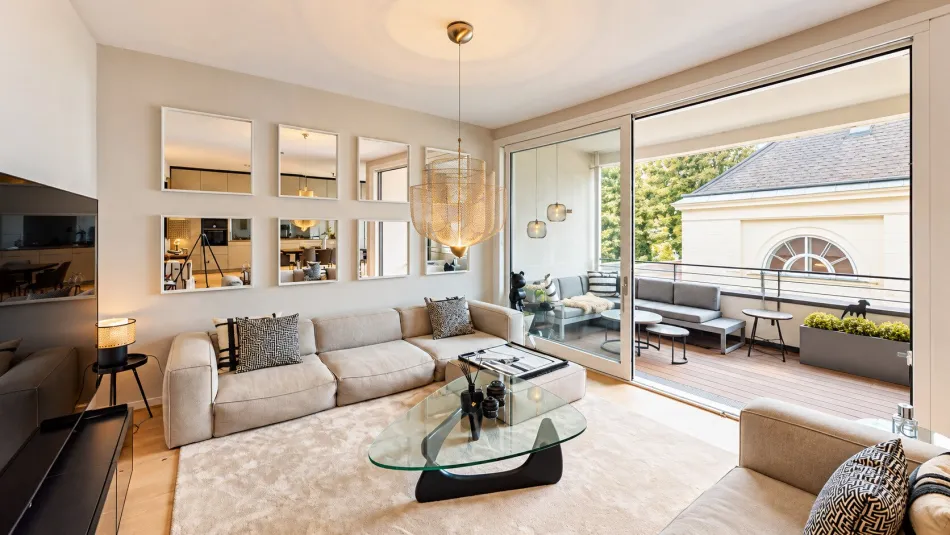 Exklusives Design-Apartment mit 112 m² Wohnnutzfläche, sonniger Loggia & 2,84 m Raumhöhe in Toplage von Döbling - Bild