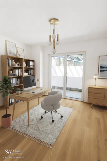 Einrichtungsvorschlag als Home-Office KI-generiert