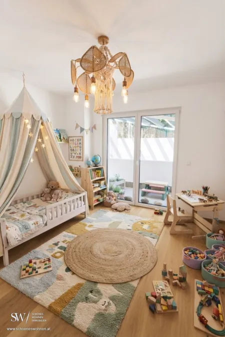 Einrichtungsvorschlag als Kinderzimmer KI-generiert