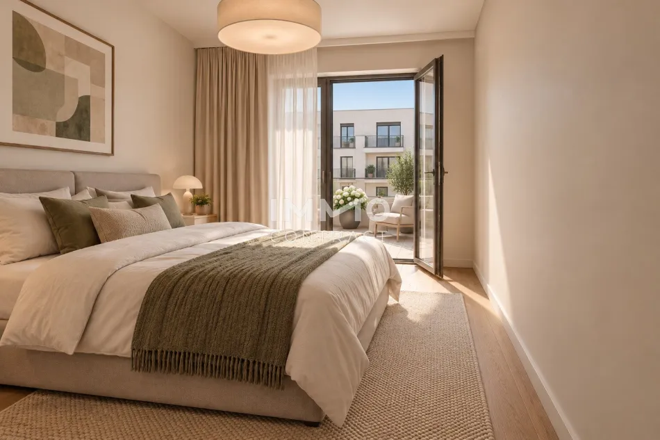 PROVISIONSFREI, NATURNAHE UND GUT ANGEBUNDEN: Moderne 2-Zimmer-Wohnung mit Terrasse und Eigengarten - Bild