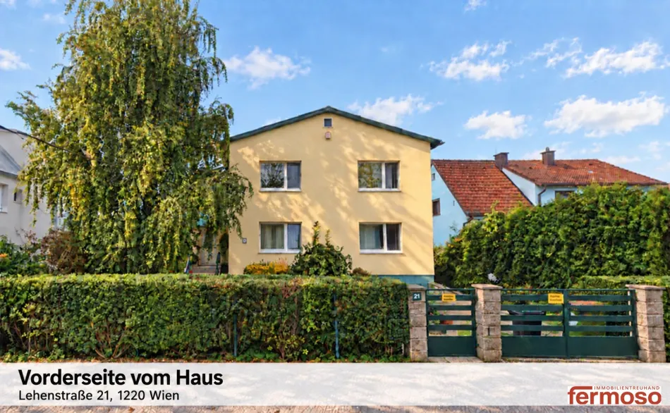 Familienglück in 1220 Wien: 7 Zimmer, Garten, Wintergarten & Garage um 750.000 € - Titelbild
